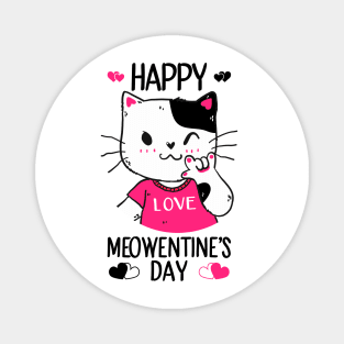 Cute Cat Valentines Day for Girls Kitty Quote Magnet